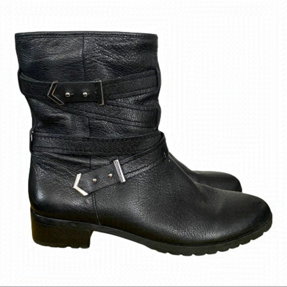 Essex Lane size zipper buckle detail ankle boots